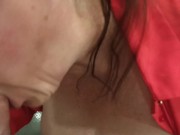 Preview 2 of My wife sucks me off in less than two minutes and she got a lot of cum in her mouth