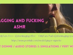 Best Gagging Noises! Slut Sucks and Fucks Daddy Simulation ASMR Audio