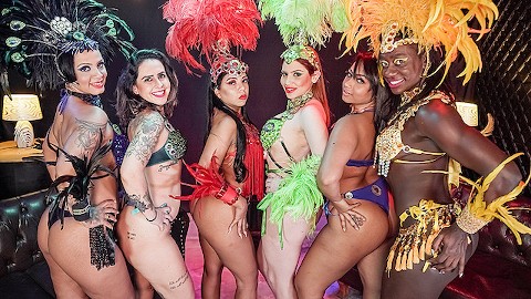 real carnaval groupsex samba party