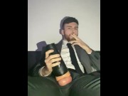 Preview 5 of Smoking and Fleshlight Fucking in Suit (PART 2)