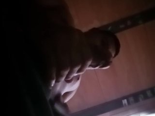 Horny young man masturbates with his toy and cums