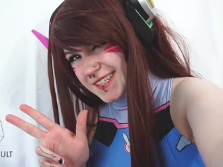 D.Va Shows Off and Plays with Dildo