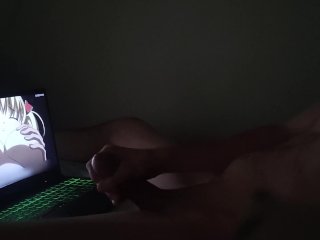 solo male, teenager, masturbation, guy watching porn