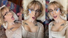clothing/cleavage/glasses