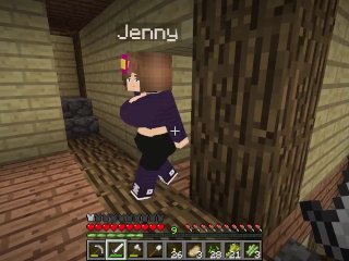 minecraft lets play, outside, minecraft jenny, sfw