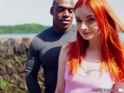 Preview 3 of Private Black - Redhead Lola Rose Gets Her Twat Dark Dicked!