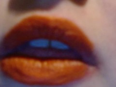First use of my NEW orange lipstick ( trick or treat?) ASMR