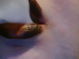EXTREEM Roken Met Zwarte En Oranje Lippenstift