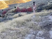 Preview 2 of nudist guy walks into the woods naked and masturbates