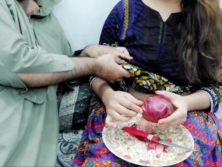 Helping Desi Stepsister Cutting Vegetables Than Have Anal Sex With Hindi Audio