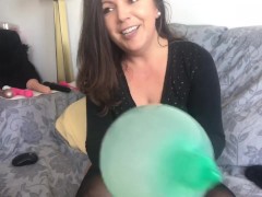 Balloon popping with cigarette