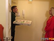Preview 3 of Amateur anal sex between always-horny Debora and the pizza guy!