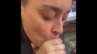 Milf step sis chupa bbc (facial)