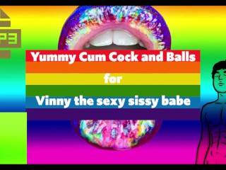Lekkere Sperma Lul En Ballen Voor Vinny De Sexy Sissy Babe