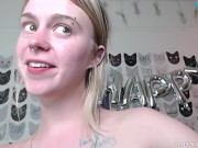 Preview 1 of Cam Slut Fucks herself with a buttplug in