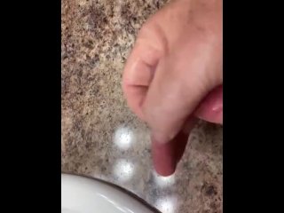 Solo masturbation with cum shot