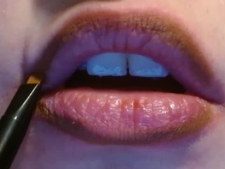 Лопаю мой карандаш для губ Virgin Lip Liner Cherry! первый раз в использовании карандаша для губ