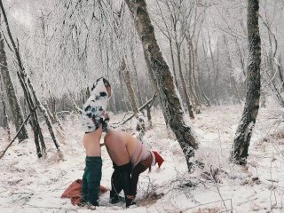 Blonde Step Mom Fuck and_Suck Her Horny Step Son in the Forest Public_Sex