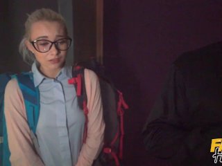 Fake Hostel - The Haunted Locker - A Halloween Special with horny teen experiencing massive cock screenshot number 0