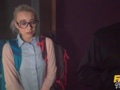 Video Fake Hostel - The Haunted Locker - A Halloween Special with horny teen experiencing massive cock