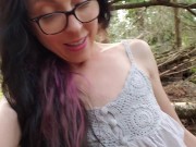 Preview 5 of Upskirt No Panties Power Piss Outdoors
