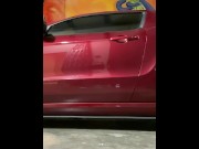 Preview 1 of Pissing in parking lot
