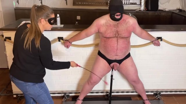 Watch Bondage Video:Femdom Domination. Day Whipping 