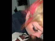 Preview 6 of POV THICK WHITE GIRL DEEPTHROATING COCK