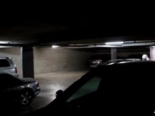 johnholmesjunior does a super risky solo show in busy vancouver parkade parking lot