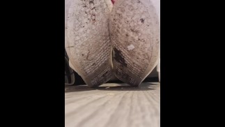 sniff and clean foot slaves