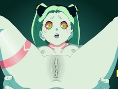 Cyberpunk Rebecca fucked anal pov anime hentai