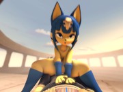 Preview 2 of Ankha Rides Huge Cock Until her Ass is Filled with Cum