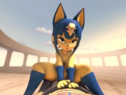 Preview 3 of Ankha Rides Huge Cock Until her Ass is Filled with Cum