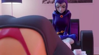 Teen Titans Starfire and Raven P1 - Pornhub.com