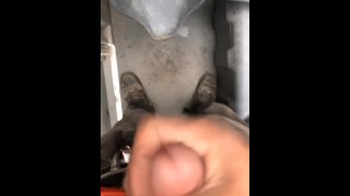 Follando en porta potty