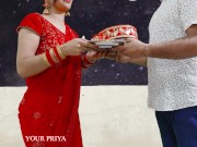 Preview 2 of Karva Chauth Special: Newly married priya had First karva chauth sex and had blowjob under the sky