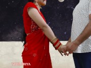 Preview 3 of Karva Chauth Special: Newly married priya had First karva chauth sex and had blowjob under the sky
