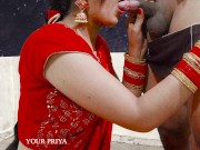 Preview 4 of Karva Chauth Special: Newly married priya had First karva chauth sex and had blowjob under the sky