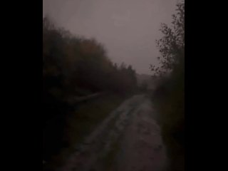 Naked walk over bridge in rain, short video as I was soaked