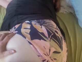 Try Not To Cum Challenge. Fucked With Crotchless Shorts
