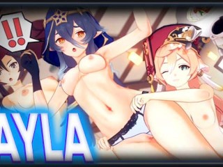 原神インパクト➤layla🗸 Cute変態セックスR34 Rule34 JOIポルノ怠惰な学生アニメガール