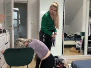 Preview 1 of Dominant female fuck her sex slave girl and spank