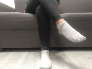 verified amateurs, white socks, fetish, feet