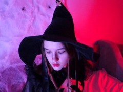 Video Sex eller godbid? Sød witchy giver dig nydelse. Halloween - Sunako_Kirishiki