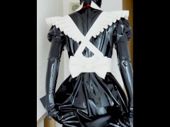 【latex】ガスマスクを着けたメイドコスプレ【個人撮影】 - Screenshot 2 of 16 - Rubber