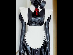 【latex】ガスマスクを着けたメイドコスプレ【個人撮影】 - Screenshot 7 of 16 - Rubber