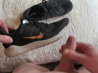 cum in shoes, verified amateurs, nike shoes, sneakers