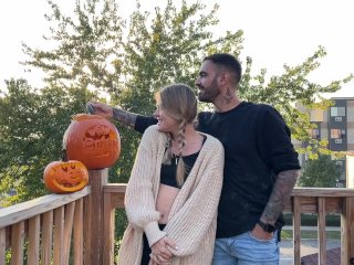 TRICK or treat? Scream teen made his hard dick disappear - Sammmnextdoor Date Night #10