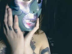 Naked Beth and Her Newest Made Mask (Once Again)