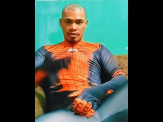 Juan Carlo Felipe - Spiderman Cosplayer Masturbates with Cumshot
